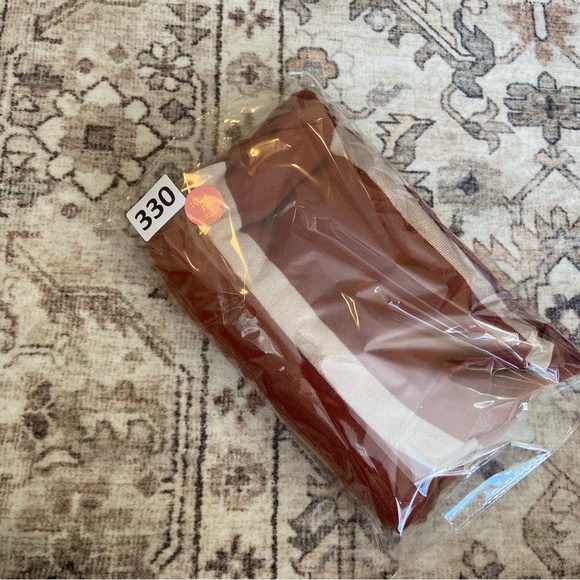 Love Ellie Rust and Cream Striped Cardigan - Picture 11 of 11